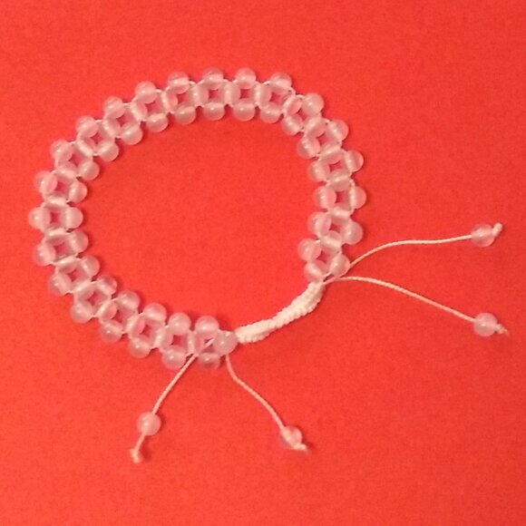 New Natural White Agate Mini Beads Size 4mm Handmade Bracelet - Picture 6 of 8